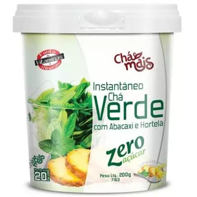 CHÁ MAIS CHÁ VERDE  INST ABACAXI/HORTELÃ 200G