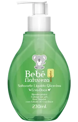SABONETE LÍQUIDO BEBÊ NATUREZA GLIC. SUAVE 230ML