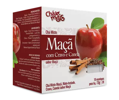 CHÁ MAIS MAÇÃ/CRAVO/CANELA 10 ENV - 15G
