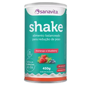 Imagem de SANAVITA SHAKE MORANGO/BLUEBERRY 450G