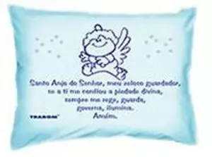 Imagem de TRAROM TRAVESSEIRO MALHA BEBÊ ORAÇÃO 25X35