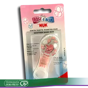 Imagem de PRENDEDOR CHUPETA ROSE/BLUE NUK