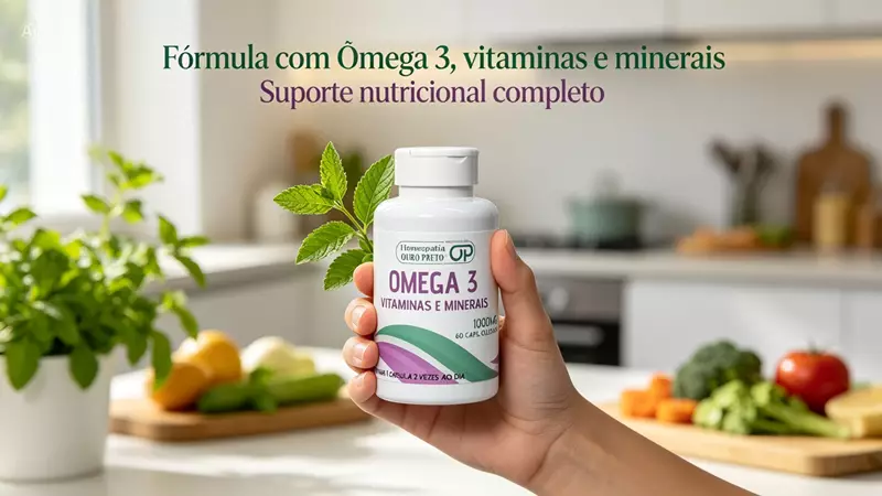 OMEGA 3 + VITAMINAS + MINERAIS - 60 CAPS