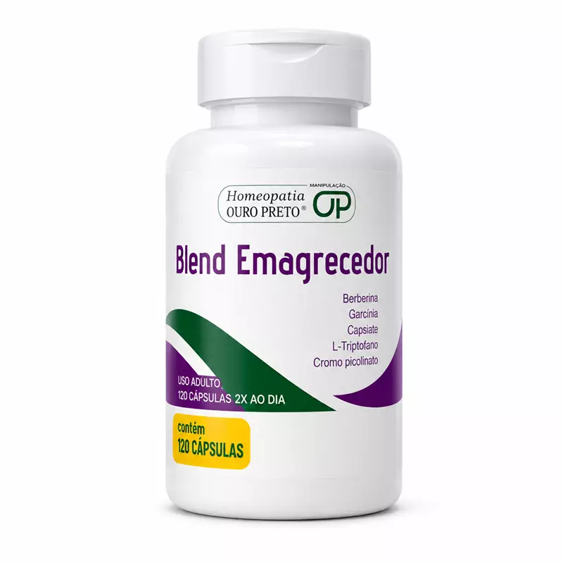 Blend Berberina Garcinia Capsiate L-Triptofano Cromo Picolinato 120 Cápsulas