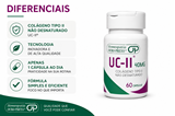 UC-II® 40 mg � 60 CÁPSULAS - Colágeno Tipo II Não Desnaturado