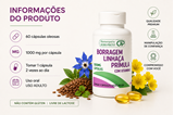 OLEO BORRAGEM / LINHAÇA / PRIMULA / VITAMINA E  60 CAPS